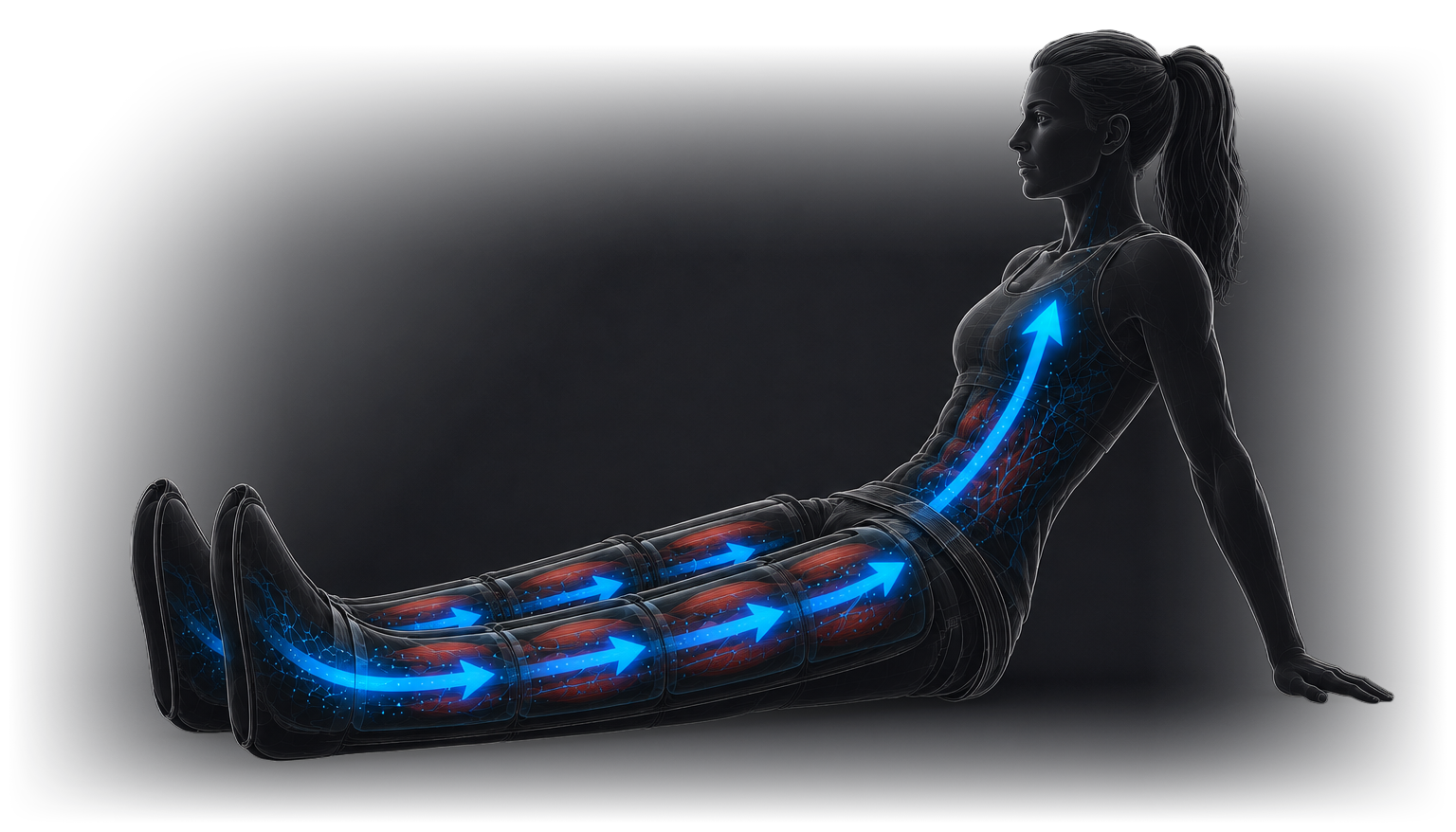 ATHLEG air compression recovery illustration